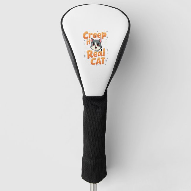 Creep It Real Cat 2 Golf Head Cover (Front)
