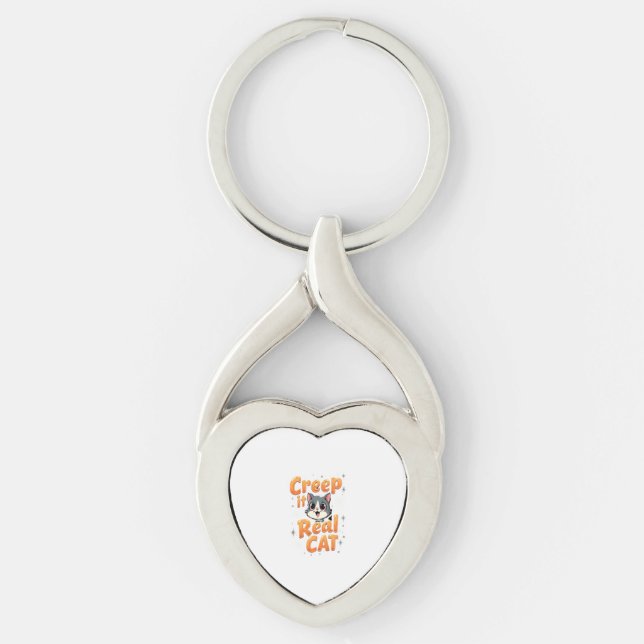 Creep It Real Cat 2 Key Ring (Front)