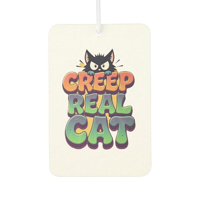Creep It Real Cat Car Air Freshener (Front)