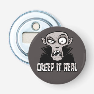 Creep It Real Classic Horror Vampire Design Bottle Opener