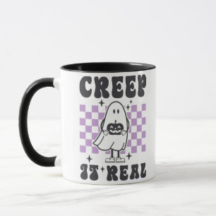 Creep It Real Cute Ghost White Halloween Mug