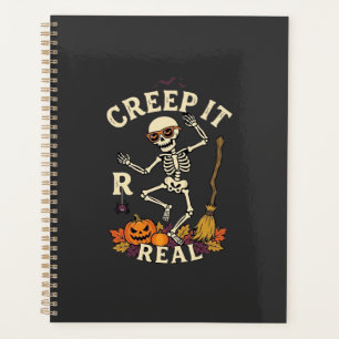 Creep It Real Dancing Skeleton Pumpkin Broom_1 Planner