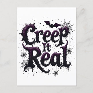 Creep It Real - Edgy Halloween Vibes Postcard