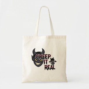 Creep It Real Funny Halloween Edgy Spooky Tote Bag
