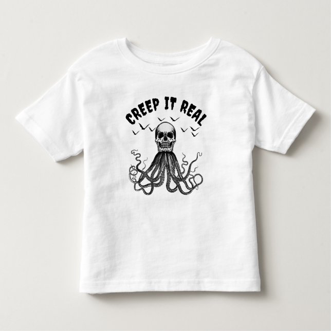 CREEP IT REAL FUNNY HUMOROUS HALLOWEEN T-Shirt (Front)