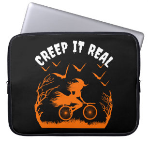 CREEP IT REAL FUNNY SARCASM LAPTOP SLEEVE