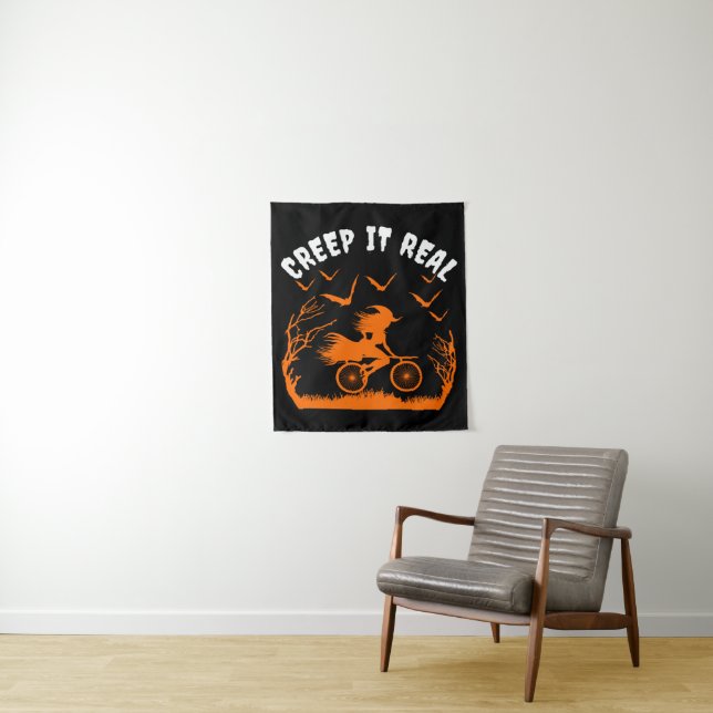 CREEP IT REAL FUNNY SARCASM TAPESTRY (In Situ)