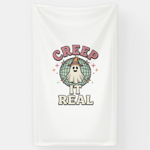 Creep It Real Ghost Disco Halloween Shirt Design_1 Banner