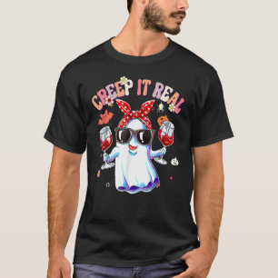 Creep It Real Ghost Kids Boys Girls Halloween Cost T-Shirt