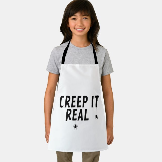 Creep It Real Halloween Apron (Insitu)