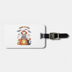 Creep It Real Halloween Clown Luggage Tag