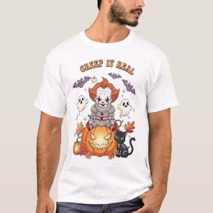 Creep It Real Halloween Clown T-Shirt