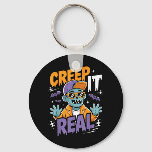 Creep It Real Halloween Costume Funny Key Ring
