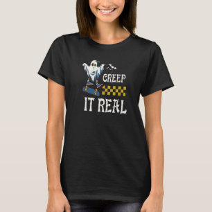 Creep It Real Halloween Creepin Ghost Boy Girl Ska T-Shirt