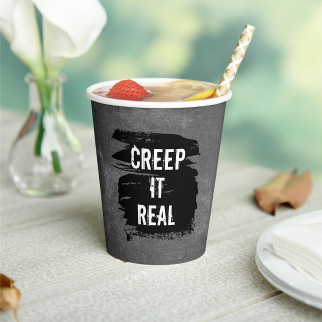 Creep It Real Halloween Paper Cups (Insitu)