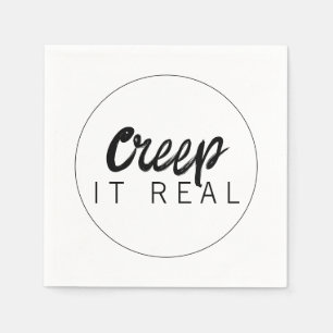 Creep It Real Halloween Party Napkin