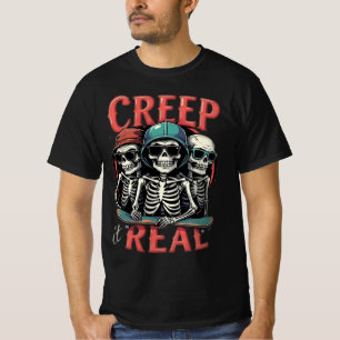 Creep it Real Halloween's Day Horror Vibes Men T-Shirt