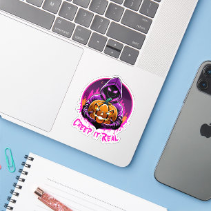 Creep it Real, Horror Halloween illustration
