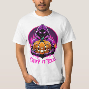 Creep it Real, Horror Halloween illustration T-Shirt