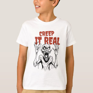 CREEP IT REAL: Retro Horror Aesthetic Halloween T-Shirt
