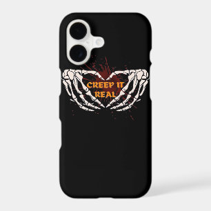 Creep It Real Skeleton Heart Hands Design