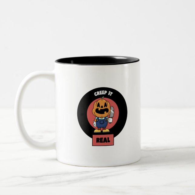 Creep It Real  Two-Tone Coffee Mug (Left)