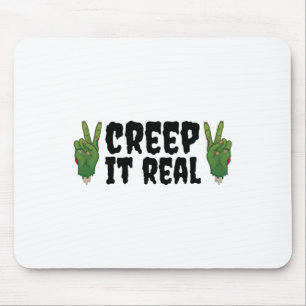 Creep It Real Zombie Hand Halloween Zombie Mouse Pad