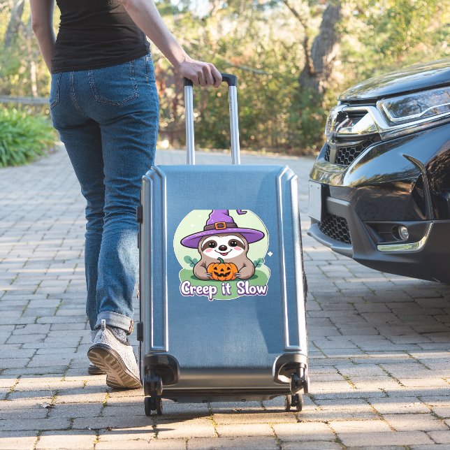 Creep It Slow – Cute Halloween Sloth Shirt with Pu (Suitcase Insitu)