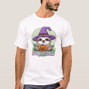 Creep It Slow � Cute Halloween Sloth Shirt with Pu