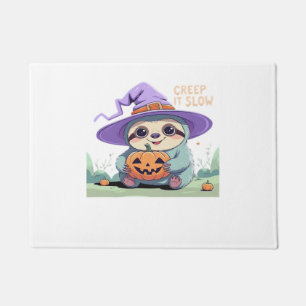 Creep It Slow – Cute Sloth Halloween Shirt Funny Doormat