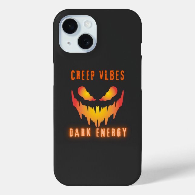 Creep Vibes Dark Energy _ Trendy Horror Streetwear Case-Mate iPhone Case (Back)