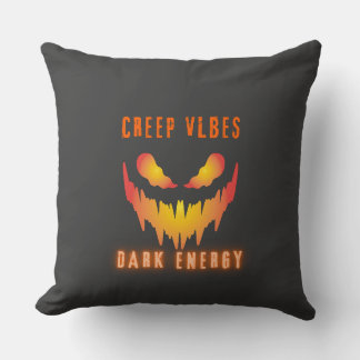 Creep Vibes Dark Energy _ Trendy Horror Streetwear Cushion
