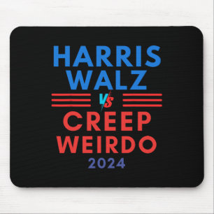 Creep Vs Harris Waltz Funny Kamala WAlzheimer Elec Mouse Pad