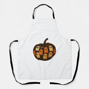 Creeper Pumpkin Ghosts Halloween Gift Classic T-Sh Apron