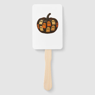Creeper Pumpkin Ghosts Halloween Gift Classic T-Sh Hand Fan