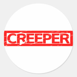 Creeper Stamp Classic Round Sticker