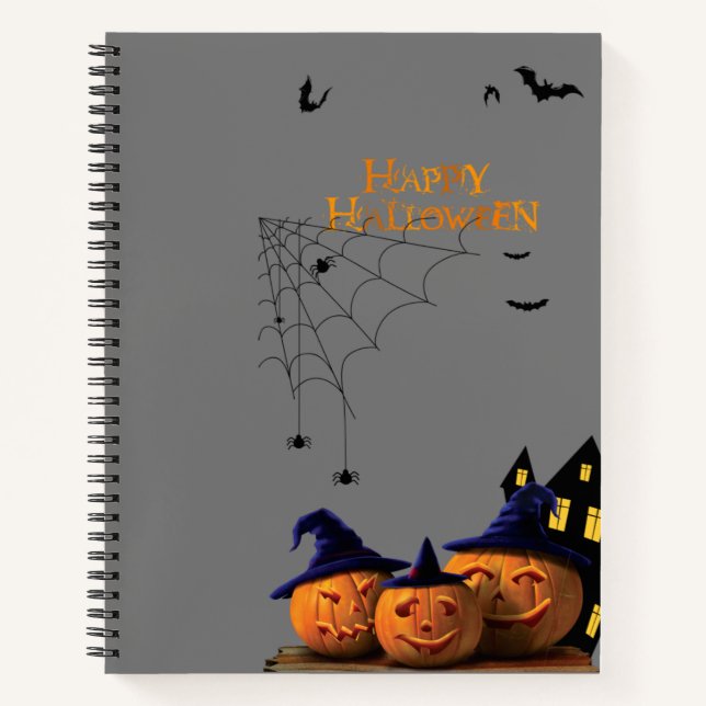 Creepily Creative: Halloween Custom 8.5" x 11"  Notebook (Front)