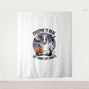 Creepin’ Cow Halloween Tapestry