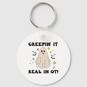 Creepin It Real In Ot Halloween Occupational Thera Key Ring
