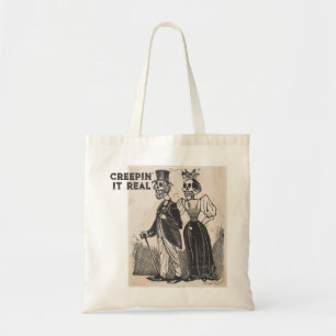 Creepin' It Real Skeletons Tote Bag