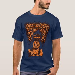 CREEPING CLOSER TO HALLOWEEN Funny Spooky Pumpkin T-Shirt