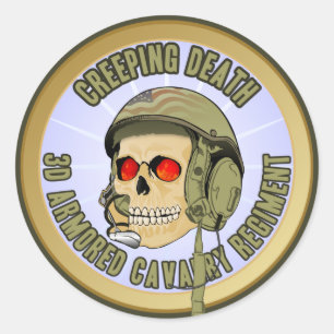 Creeping Death Classic Round Sticker