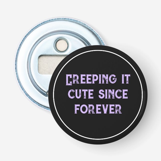 Creeping It Cute! Pastel Goth Bottle Opener (Front)