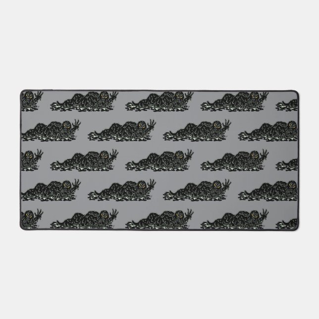 Creeping Slime Hulk Weird Horror Art Desk Mat (Front)