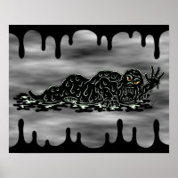 Creeping Slime Hulk Weird Horror Art