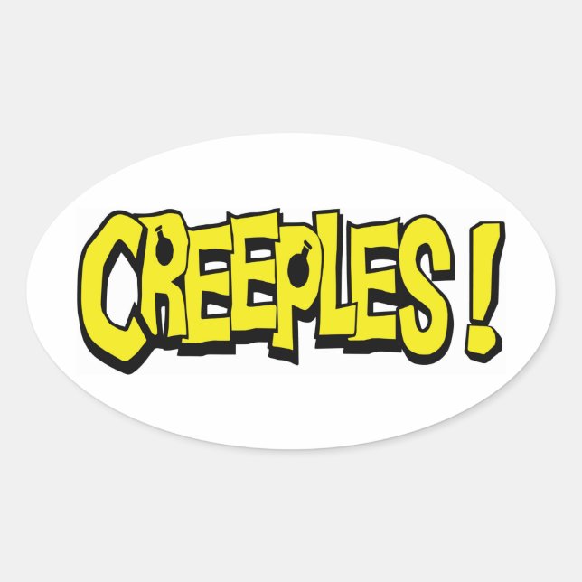 Creeples! Oval Sticker (Front)