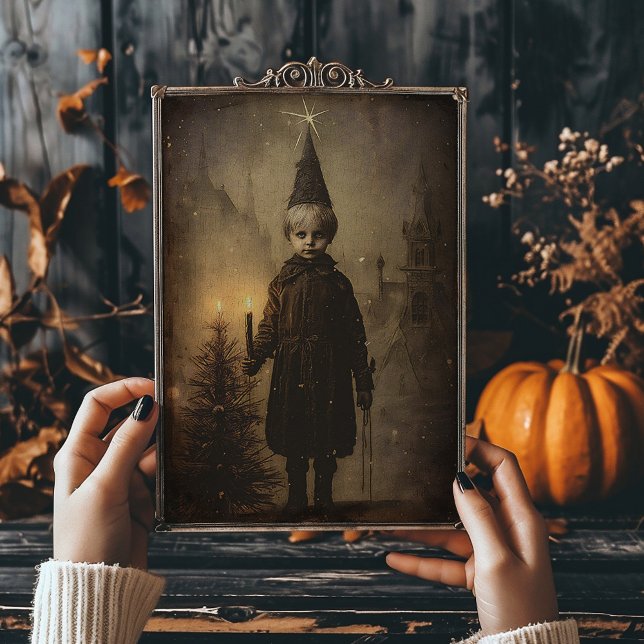 Creepmas Spooky Gothic Vintage Boy Poster (Creator Uploaded)