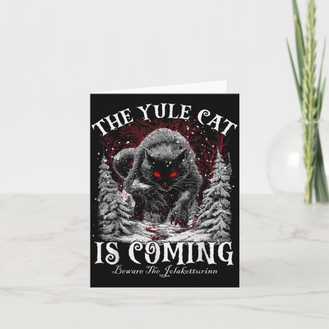 Creepmas The Yule Cat Is Coming Be Ware Of Jolakot Card (Front)