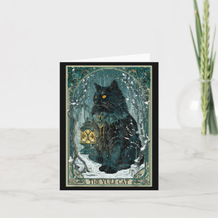 Creepmas Vintage The Yule Cat Tarot Card Dark Chri