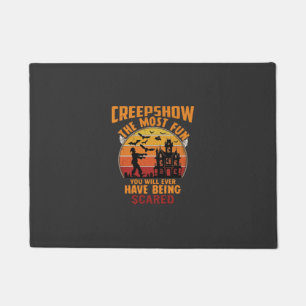 Creepshow Halloween Zombie Haunted House Sunset Ba Doormat